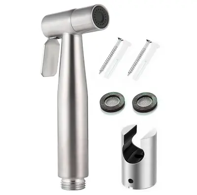 Hand Held Toilet Bidet Water Sprayer Douche Set Bathroom Gun Nozzle Shower Head • £7.96