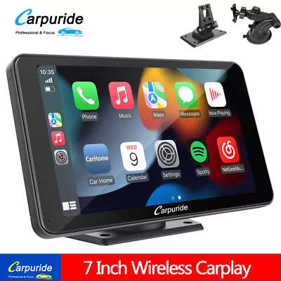 Carpuride 7In Wireless Apple Carplay Radio Car Stereo Touch Screen Android Auto • $152.99