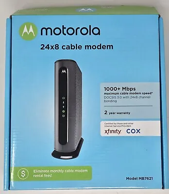 Motorola 24x8 Cable Modem MB7621-10 1000+ Used Xfinity  • $34.99