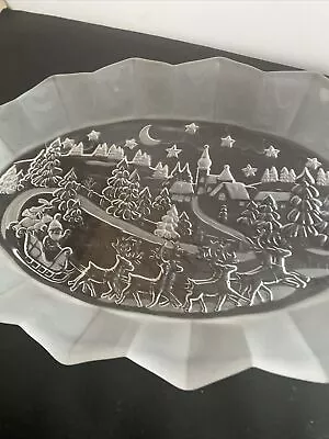 Mikasa Sweet Dish Silent Night Oval Serving Plate 12  Platter Christmas • $14