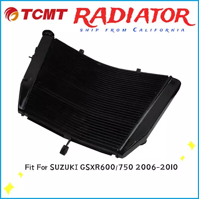 Black Radiator Cooler Cooling Fit For Suzuki GSXR600 750 GSX-R 600 750 06-10 09 • $88.99