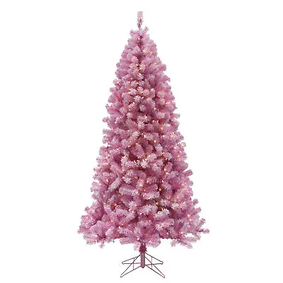 Perfect Holiday 6.5ft Pre-lit Light Pink Christmas Tree W/ 400 LED Dia 41  • $232.50