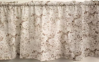 Enchanted Shimmer Roses Swags Valances Or Curtains  • $30