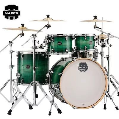 Mapex Armory 5pc Rock Drum Set Shell Pack (22  Bass) AR529SCFG Emerald Burst • $999