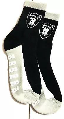 NEW Official NFL Las Vegas Raiders Slipper Socks W/ Grippers One Size Fits Most • $14.99