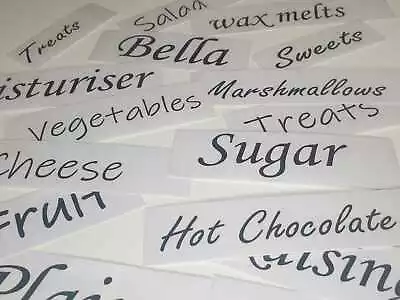 £2.58 • Buy Personalised Storage Organisation Labels Stickers - Kitchen, Bathroom, Laundry