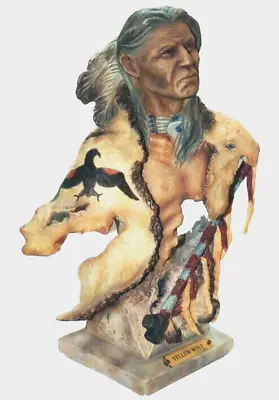 Native American Indian Statue Yellow Wolf Mill Creek Sculpture 1/2 Price SALE • £95