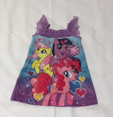 My Little Pony Girl's Purple Nightgown Sleepshirt Size 2T • $9.99