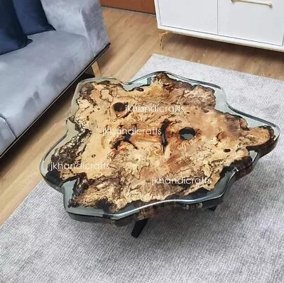 Round Epoxy Resin Coffee Console Table Top Table Kitchen Platter Home Decor  • $308.55