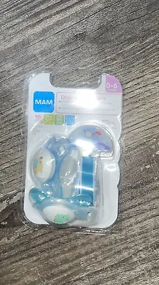 MAM Animal Value Pack 0-6Months Bears/Dinosaurs Pacifiers & Clip NEW Boy/girl • $15