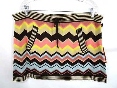 NWT Missoni For Target Zig Zag Multicolor Chevron Sweater Mini Skirt Sz L • $31.49