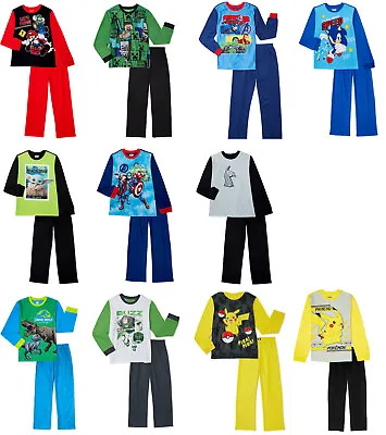 Boys Pajamas 2 Pc Fleece/Flannel Licensed Characters Pants Long Sleeves Kids Set • $17.99