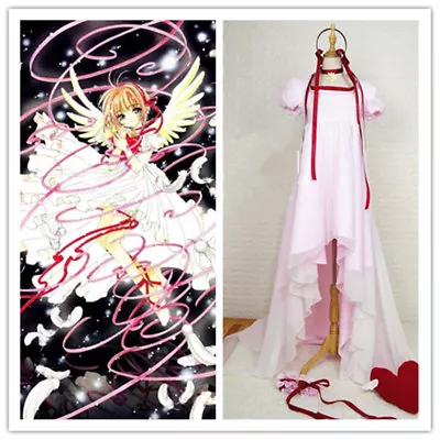 New! Cardcaptor Sakura Sakura Pink Dress Cosplay Costume Custom Made • $38.94