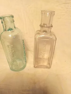 2 Vintage Bottles- Sewing Machine Oil & Johnson's Anodyne Liniment • $3.99