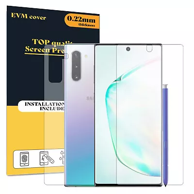 Screen Protector For Samsung Galaxy Note 10 Front And Back TPU FILM Cover • £5.99