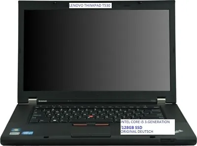 Lenovo THINKPAD T530 I5-3320M-2x33GHz 8GB SSD 156HD+de-Keyboard • $319.17