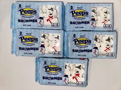 15 Count PEEPS Marshmallow Snowmen Holiday Christmas 5 = 3 Packs  Exp 5/2025 • $11.21