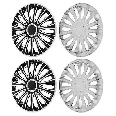 14 Inch Wheel Hub Cap Silver Wheel Rim Protector Cool Snapon Design Protection • $92.19
