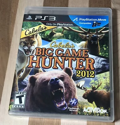 CASE & ARTWORK/MANUAL ONLY Cabela's Big Game Hunter 2012 Sony PS3 Replacement • $6.49