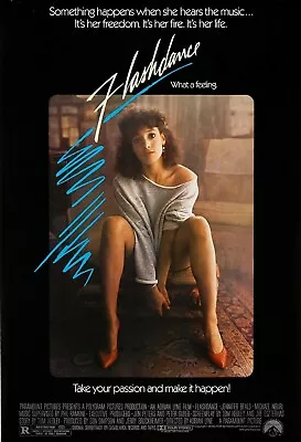 FLASHDANCE RETRO 80s MOVIE POSTER Classic Greatest Cinema Wall Art Print A4 • £3.75