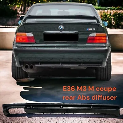 Fits 92-99 BMW E36 Coupe 3-Series M3-Style Rear Bumper Diffuser (ABS Oem Quality • $70