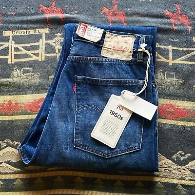 Levi’s Vintage Clothing LVC 1950’s 701 Selvedge Denim Jeans • £100