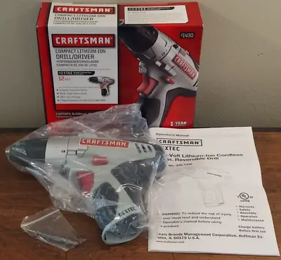 CRAFTSMAN NEXTEC 12V 3/8 DRILL DRIVER Compact Brand New In Box 320.1430 • $89.99