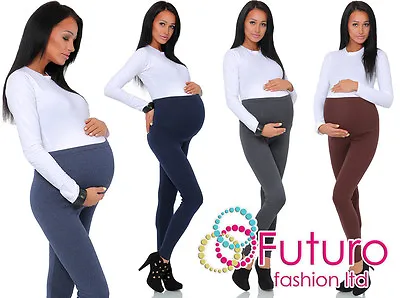 Thick Comfortable Maternity Cotton Leggings Full Ankle Length PREGNANCY  • £7.99