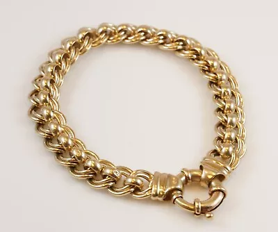 RRP $5299 Wallace Bishop Double Roller Euro Bracelet 9ct Yellow Gold • $1849