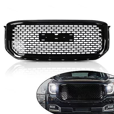 $94.10 • Buy Front Bumper Grille Glossy Black Denali Style For 2015-2020 GMC Yukon XL