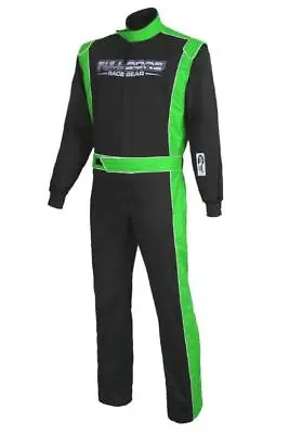 Green- SJ13- FULL BORE SFI 3.2a/1 Single Layer Race Suit • $185.94