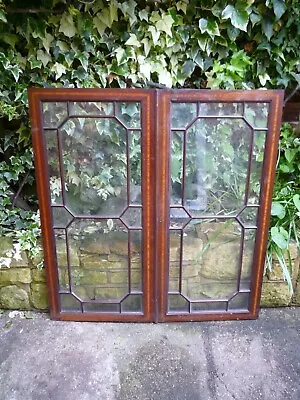 Pair Antique Bookcase Doors • £45