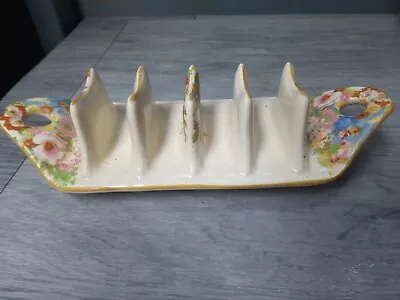 £3.50 • Buy Art Deco Floral Chintz Toast Rack
