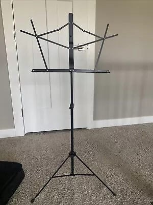 On Stage Folding Sheet MUSIC STAND/Carry Bag | Black | Portable | 60in | PICK UP • $11