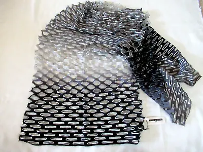 NEW Keiko Kuroishi Scarf Museum MOMA Lazer Cut Origami Silk Ombre Japan $140 • $49.99