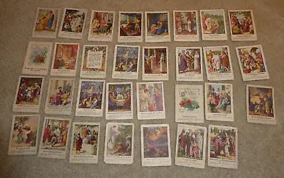 Lot Of 31 Vintage 1921 German Standard Pub Bible Lesson Picture Cards • $89