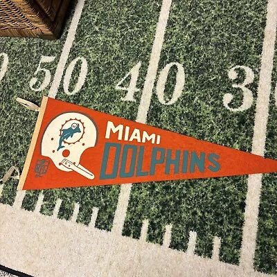 1967 Miami Dolphins Full Size Football Pennant • $20