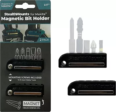 StealthMounts Makita Magnetic Bit Holder Drill Bit Tool Organizer Black LXT 2pc • $28.99