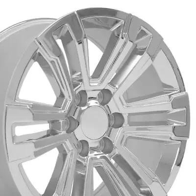 $1168 • Buy 20 Inch Chrome 5822 Wheels Set(4) Fits Chevrolet Silverado Tahoe Suburban