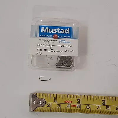 Box Of 70 Mustad #S82-3906B Size 14 Fly Tying Hooks Code 1 • $10.99