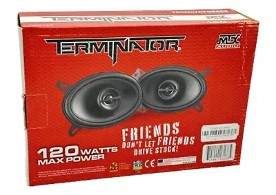 New Two MTX Terminator Series 4x6  Two Way Car Stereo Speakers TERMINATOR462 • $59.99