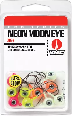 VMC Neon Moon Eye Jig Glow Hook Kit Assorted • $13.99