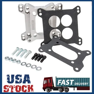 Adapters 2 Barrel To 4 Barrel Intake Manifold Carburetor Throttle Plate Two Fou • $22.99