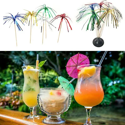 24x Drink Decorations Cocktail Umbrellas Party Umbrella Birthday Wedding Novelt • £3.29