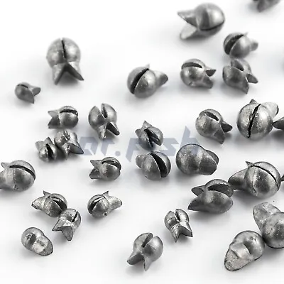 50/100pcs Fishing Split Shot Sinkers 8 Size Removable Egg Lead Weight Bass • $55.99