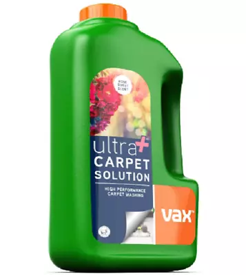 Vax Ultra+ 1.5 Litre Carpet Cleaner Solution | High Performance Carpet Washing • £13.88