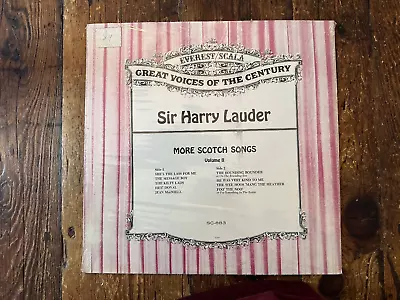 $14.99 • Buy NEW SEALED Sir Harry Lauder MORE SCOTCH SONGS Volume 2  Everest Records Vinyl LP