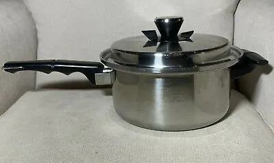 VTG VOLLRATH Vacumatic Stainless Steel 2.5qt 304-S Cookware Sauce Pan W/ Lid • $49.99