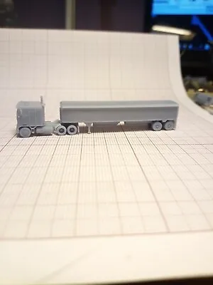$16 • Buy Z Scale Train Miniature Semi Truck And Grain Trailer (A)