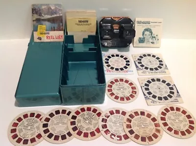 Vintage View Master Plastic Bakelite Storage Case Emerald Green Viewer 10 Reels • $59.95